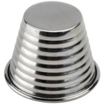 American Metalcraft RSC1 2.5 oz. Stainless Steel Round Ribbed Sauce Cup - 12/Case