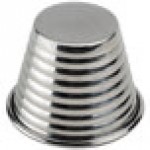 American Metalcraft RSC1 2.5 oz. Stainless Steel Round Ribbed Sauce Cup - 12/Case