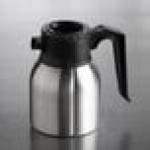 Service Ideas Brew-Thru Mini 23.7 oz. Stainless Steel Insulated Coffee Carafe / Server with Black Lid BTS09 Service Ideas Brew-Thru Mini 23.7 oz. Stainless Steel Insulated Coffee Carafe / Server with Black Lid BTS09
