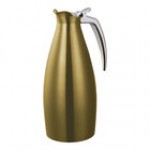 Service Ideas Altus 33.8 oz. Vintage Gold Stainless Steel Insulated Coffee Carafe / Server ALTU10BSVG