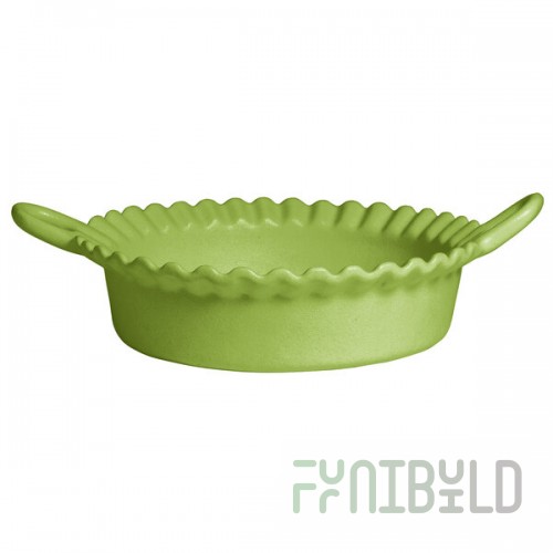 G.E.T. Enterprises CZ002-MOD-LM Bugambilia 1.6 Qt. Smooth MOD Finish Lime Resin-Coated Aluminum Deep Mexican Cazuela