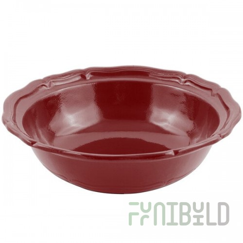 Bon Chef 9054 Queen Anne 10 Qt. Terra Cotta Sandstone Finish Cast Aluminum Salad Bowl