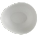 GET Enterprises B-1200-LG Riverstone 8 oz. Light Gray Irregular Round Matte Melamine Bowl - 24/Case
