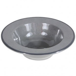 Elite Global Solutions DB6M Mojave Vintage California 10 oz. Gray Round Crackle Bowl - 6/Case Elite Global Solutions DB6M Mojave Vintage California 10 oz. Gray Round Crackle Bowl - 6/Case