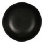 Cal-Mil Hand Thrown 96 oz. Black Round Melamine Serving Bowl - 6/Case