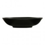 Cal-Mil Hand Thrown 96 oz. Black Round Melamine Serving Bowl - 6/Case