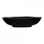 Cal-Mil Hand Thrown 96 oz. Black Round Melamine Serving Bowl - 6/Case