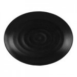 Cal-Mil Hand Thrown 96 oz. Black Round Melamine Serving Bowl - 6/Case
