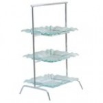 Clipper Mill by G.E.T. IR-409C 3-Tier Chrome Plated Iron Riser - 15 3/4 Clipper Mill by G.E.T. IR-409C 3-Tier Chrome Plated Iron Riser - 15 3/4