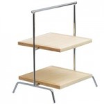 Clipper Mill by G.E.T. IR-409C 3-Tier Chrome Plated Iron Riser - 15 3/4 Clipper Mill by G.E.T. IR-409C 3-Tier Chrome Plated Iron Riser - 15 3/4