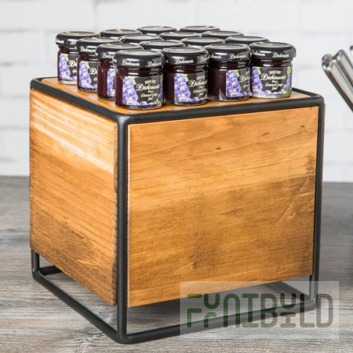 Cal-Mil 3562-11-99 Madera Rustic Pine Industrial Square Riser - 8