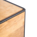 Cal-Mil 3562-11-99 Madera Rustic Pine Industrial Square Riser - 8 Cal-Mil 3562-11-99 Madera Rustic Pine Industrial Square Riser - 8