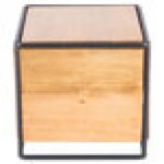 Cal-Mil 3562-11-99 Madera Rustic Pine Industrial Square Riser - 8 Cal-Mil 3562-11-99 Madera Rustic Pine Industrial Square Riser - 8