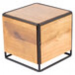 Cal-Mil 3562-11-99 Madera Rustic Pine Industrial Square Riser - 8 Cal-Mil 3562-11-99 Madera Rustic Pine Industrial Square Riser - 8