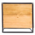 Cal-Mil 3562-11-99 Madera Rustic Pine Industrial Square Riser - 8 Cal-Mil 3562-11-99 Madera Rustic Pine Industrial Square Riser - 8
