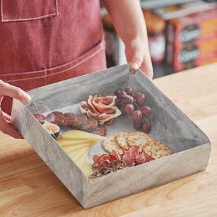 Enjay Marble Laminated Box with Lid for Meats and Treats 10