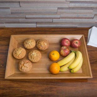 American Metalcraft BAM22 Rectangular Bamboo Tray - 21 American Metalcraft BAM22 Rectangular Bamboo Tray - 21