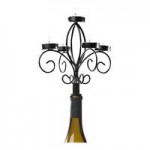 Franmara White Star Wine Bottle Candelabra 8372 Franmara White Star Wine Bottle Candelabra 8372