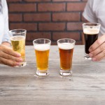 Acopa 5.5 oz. Flared Pilsner Beer Tasting Glass - 4/Pack