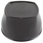 Cambro MDSHB9485 Harbor Collection Smoked Metal 9 oz. Insulated Plastic Bowl - 12/Pack