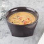 Cambro MDSHB9485 Harbor Collection Smoked Metal 9 oz. Insulated Plastic Bowl - 12/Pack