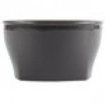 Cambro MDSHB9485 Harbor Collection Smoked Metal 9 oz. Insulated Plastic Bowl - 12/Pack