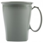 Cambro MDSHB9485 Harbor Collection Smoked Metal 9 oz. Insulated Plastic Bowl - 12/Pack