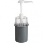Steril-Sil 30 oz. White Condiment Dispenser Kit with 1 oz. Pump and Dome Top Lid