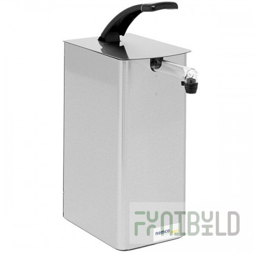 Nemco 10961 Asept Stainless Steel Countertop Pump Dispenser for 1.5 Gallon / 6 Qt. Pouches