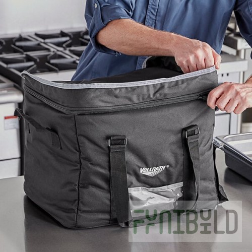 Vollrath VCBM100 1-Series Medium Insulated Food Pan Carrier / Catering Bag, 17