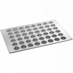 Baker's Lane 48 Cup 2.1 oz. Glazed Aluminized Steel Mini Muffin / Cupcake Pan - 26 Baker's Lane 48 Cup 2.1 oz. Glazed Aluminized Steel Mini Muffin / Cupcake Pan - 26