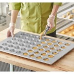 Baker's Lane 48 Cup 2.1 oz. Glazed Aluminized Steel Mini Muffin / Cupcake Pan - 26 Baker's Lane 48 Cup 2.1 oz. Glazed Aluminized Steel Mini Muffin / Cupcake Pan - 26
