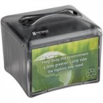 San Jamar H5005SCL Fullfold Venue Stand Mount Napkin Dispenser with Control Face - Clear