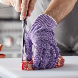 San Jamar SG10-PR-L Purple A7 Level Cut Resistant Glove with Spectra - Large San Jamar SG10-PR-L Purple A7 Level Cut Resistant Glove with Spectra - Large