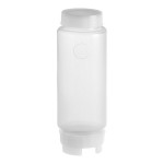 FIFO Innovations 12 oz. Clear Double Wide-Mouth Squeeze Bottle with Thick Dispensing Valve - 12/Case FIFO Innovations 12 oz. Clear Double Wide-Mouth Squeeze Bottle with Thick Dispensing Valve - 12/Case