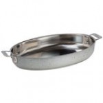 Bon Chef 60018GALAXY Cucina 4 Qt. Galaxy Stainless Steel Oval Au Gratin Dish