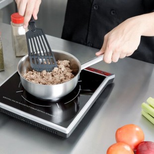 Vollrath 3150 Centurion 1.75Qt. Stainless Steel Saucier Pan / Butter Warmer with Aluminum-Clad Bottom