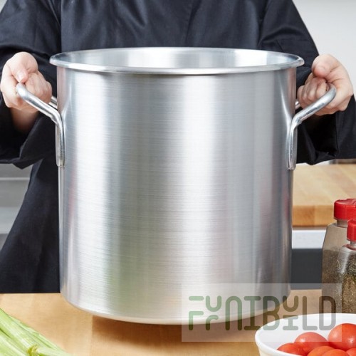 Vollrath 4306 Wear-Ever Classic 24 Qt. Aluminum Rolled Edge Stock Pot