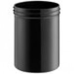 8 oz. Black Regular Wall Polypropylene Jar - 350/Case 8 oz. Black Regular Wall Polypropylene Jar - 350/Case