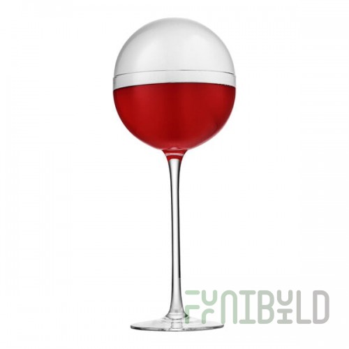 Flavour Blaster 6.4 oz. Clear Bubble Cocktail Glass - 2/Pack