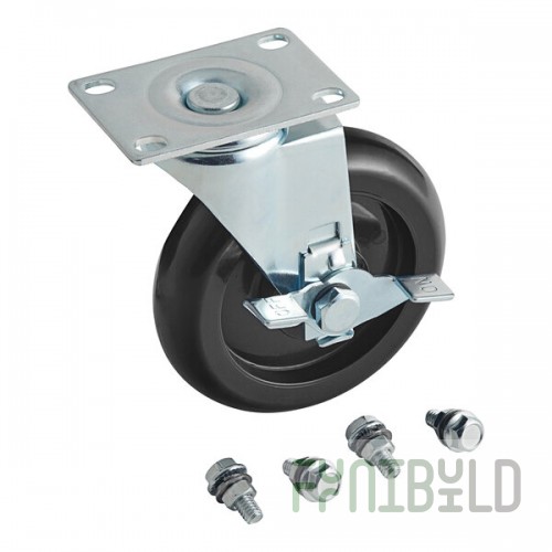 Cooking Performance Group 351901537L Caster with Brake for ER60, ER36, and ER24