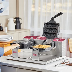 Estella WBMX2A Double Belgian Waffle Maker with Waffle on a Stick Plate - 120V, 1,820W Estella WBMX2A Double Belgian Waffle Maker with Waffle on a Stick Plate - 120V, 1,820W