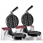 Estella WBMX2A Double Belgian Waffle Maker with Waffle on a Stick Plate - 120V, 1,820W