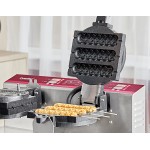 Estella WBMX2A Double Belgian Waffle Maker with Waffle on a Stick Plate - 120V, 1,820W