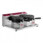 Estella WBMX2A Double Belgian Waffle Maker with Waffle on a Stick Plate - 120V, 1,820W