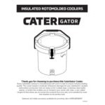 CaterGator RCCG20CAM Camouflage 20 Qt. Round Rotomolded Outdoor Cooler / Ice Chest