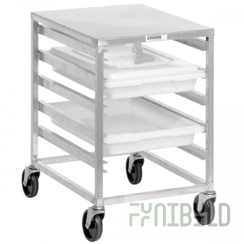 Channel PBA405A 5 Box Mobile Aluminum Food Box / Sheet Pan Rack