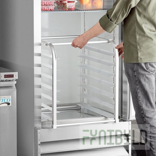 Avantco 7 Pan Aluminum End Load Sheet / Bun Pan Rack for Reach-Ins - Unassembled
