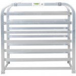 Avantco 7 Pan Aluminum End Load Sheet / Bun Pan Rack for Reach-Ins - Unassembled