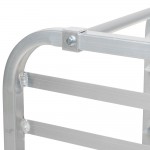 Avantco 7 Pan Aluminum End Load Sheet / Bun Pan Rack for Reach-Ins - Unassembled